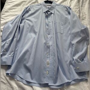 Kirkland Signature Light Blue Men's Dress Shirt - Button Front